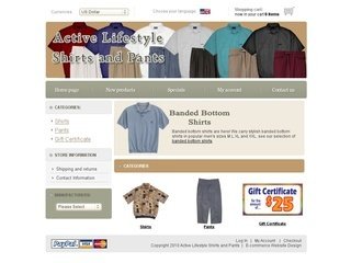 Active Lifestyle Shirts and Pants