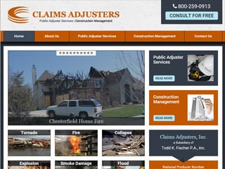 Claims Adjuster & Construction Management After Redesign
