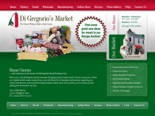 Food Service Website Design