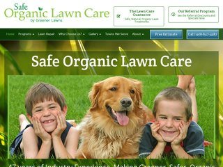Organic Lawn Care Company Before Redesign