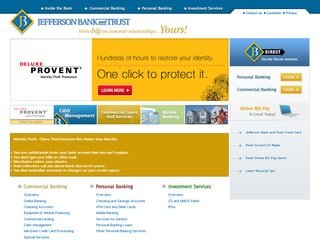 Bank Website Design Before Website Redesign