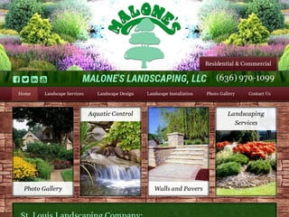 Landscaping Website Design Before Website Redesign