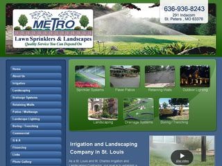Metro Lawn Sprinkler & Landscapes After Website Redesign