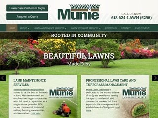 Lawn Care Website Design After Redesign