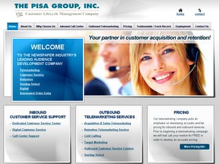 The Pisa Group After Website Redesign