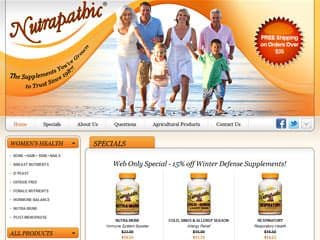 Nutrapathic After Website Redesign