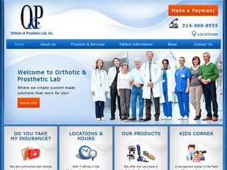 Orthotic & Prosthetic Lab | Medical Website Redesign