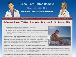 ... Design Portfolio &gt; Painless Laser Tattoo Removal Doctors in St. Louis