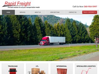 Transportation & Trucking Website Design After Redesign