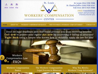 Workers Compensation Attorney Website Redesign