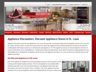 The Appliance Discounters after Website Redesign