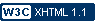 W3C valid XHTML 1.1
