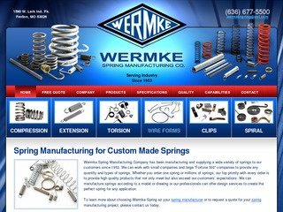 Wermke Spring Manufacturing After Website Redesign