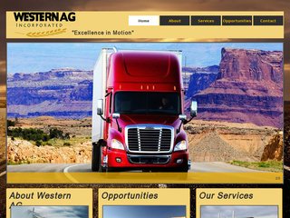 Trucking Website Before Website Redesign