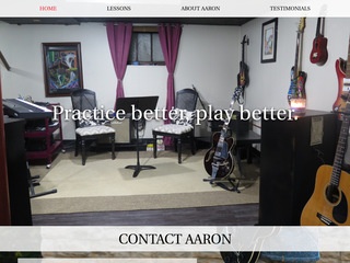Musician Website Design