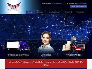 Trucking & Logistics Website Design