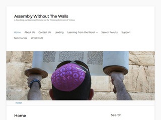 Religious Website Design Before Website Redesign