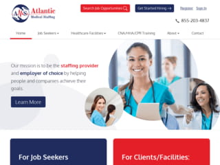 Medical Staffing Website Design 
