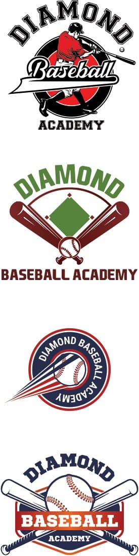 Baseball Acadmey Sports Logo Design