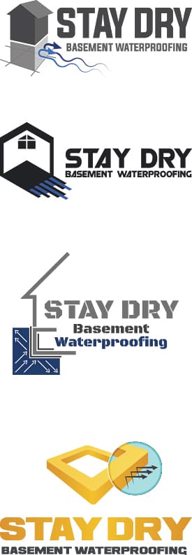 Basement Waterproofing and Construction Logo Design