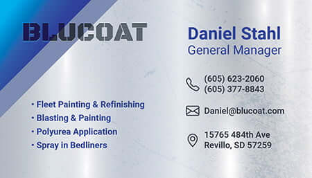 Blucoat Custom Business Card Design