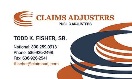 Claims Adjusters Custom Business Card Design