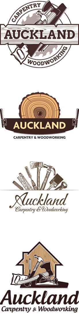 Carpentry & Woodworking Company Logo Design