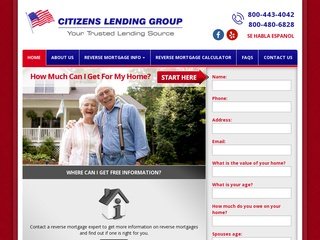 Reverse Mortgage Website Design