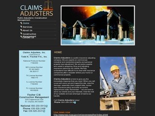 Claims Adjuster & Construction Management Before Redesign