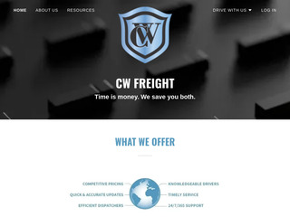 Logistics Website Design before Website Redesign