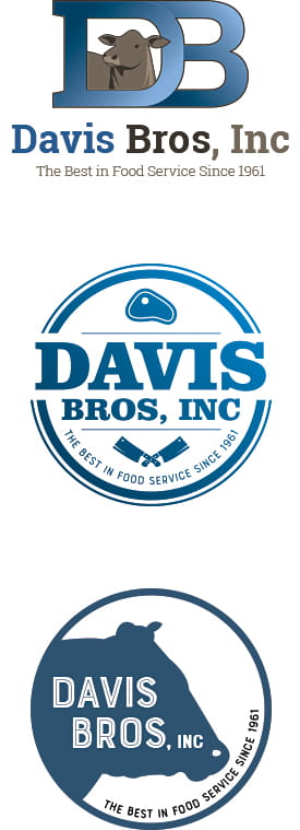 Davis Bros Meat & Food Distributor Logos | Logo Design Services