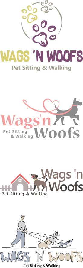 Dog Sitting & Walking Logos