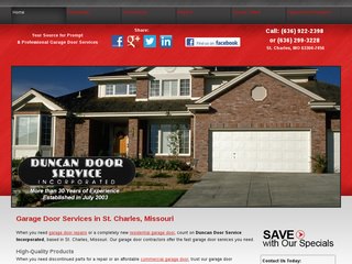 Duncan Door Garage Door Repair Before Redesign