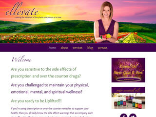 Wellness Website Design Before Website Redesign