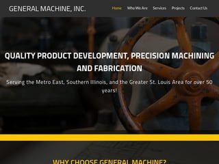 Manufacturer Website Design Before Website Redesign