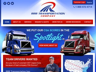 Trucking Website Design