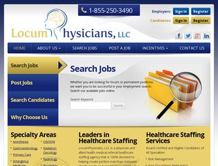 Phyiscian & Healthcare Staffing Website Design