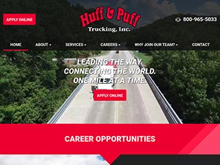Trucking Website Design