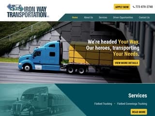 Transportation & Trucking SEO & Website Design