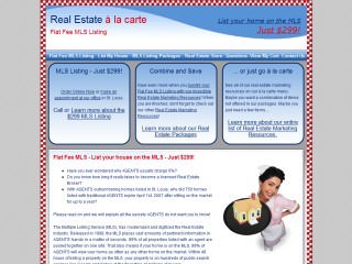 Flat Fee MLS House Listing - Real Estate a la carte