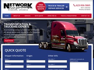 Trucking Website Design