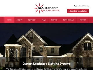 Landscape Lighting Website Design