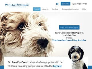 Dog Breeder Website Design