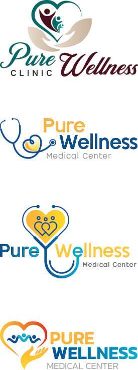 Pure Wellness Medical Center Logo Design