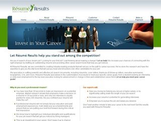 Resume Writing Service Web Design