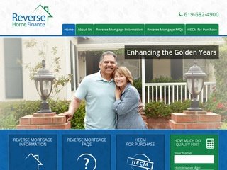 Reverse Mortgage Website Design