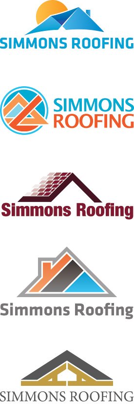 Roofing Company Logo Design