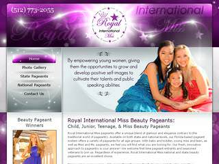 Website Design for Beauty Pageants