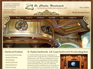 St. Charles Hardwoods After Website Redesign