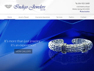 Retail Jewelery Store Website Design